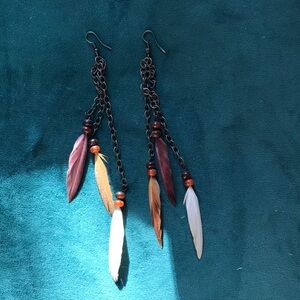 Bohemian Feather Earrings